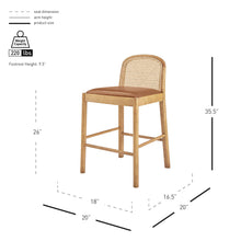 Load image into Gallery viewer, Donna Rattan Counter Stool
