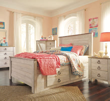 Load image into Gallery viewer, Willowton  Panel Bed With 2 Storage Drawers
