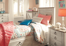 Load image into Gallery viewer, Willowton  Panel Bed With 2 Storage Drawers
