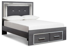 Load image into Gallery viewer, Lodanna  Panel Bed With 2 Storage Drawers
