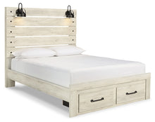 Load image into Gallery viewer, Cambeck  Panel Bed With 2 Storage Drawers
