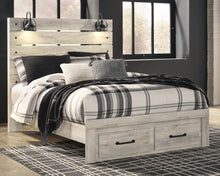 Load image into Gallery viewer, Cambeck  Panel Bed With 2 Storage Drawers
