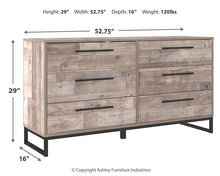 Load image into Gallery viewer, Neilsville Six Drawer Dresser
