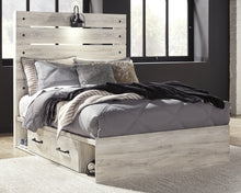 Load image into Gallery viewer, Cambeck  Panel Bed With 2 Storage Drawers With Mirrored Dresser And 2 Nightstands
