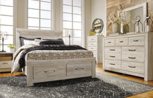 Load image into Gallery viewer, Bellaby  Panel Headboard With Mirrored Dresser, Chest And Nightstand
