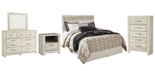 Load image into Gallery viewer, Bellaby  Panel Headboard With Mirrored Dresser, Chest And Nightstand
