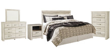 Load image into Gallery viewer, Bellaby  Panel Headboard With Mirrored Dresser, Chest And Nightstand
