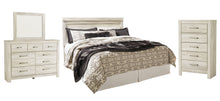 Load image into Gallery viewer, Bellaby  Panel Headboard With Mirrored Dresser And Chest
