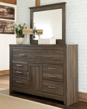 Load image into Gallery viewer, Juararo California King Poster Bed with Mirrored Dresser, Chest and 2 Nightstands
