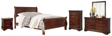 Load image into Gallery viewer, Alisdair  Sleigh Bed With Mirrored Dresser, Chest And Nightstand
