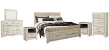 Load image into Gallery viewer, Bellaby  Platform Bed With 2 Storage Drawers With Mirrored Dresser, Chest And 2 Nightstands
