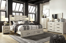 Load image into Gallery viewer, Cambeck  Panel Bed With 2 Storage Drawers With Mirrored Dresser, Chest And 2 Nightstands
