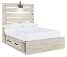 Load image into Gallery viewer, Cambeck  Panel Bed With 4 Storage Drawers With Mirrored Dresser
