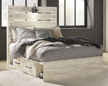 Load image into Gallery viewer, Cambeck  Panel Bed With 4 Storage Drawers With Mirrored Dresser
