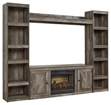 Load image into Gallery viewer, Wynnlow 4-Piece Entertainment Center with Electric Fireplace
