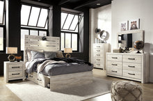 Load image into Gallery viewer, Cambeck Full Panel Bed with 4 Storage Drawers with Mirrored Dresser, Chest and 2 Nightstands
