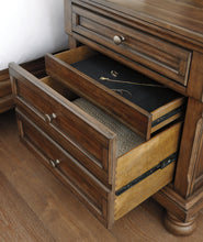 Load image into Gallery viewer, Flynnter  Panel Bed With 2 Storage Drawers With Mirrored Dresser And 2 Nightstands
