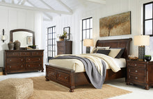 Load image into Gallery viewer, Porter  Sleigh Bed With Mirrored Dresser, Chest And 2 Nightstands
