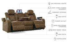 Load image into Gallery viewer, Wolfridge PWR REC Loveseat/CON/ADJ HDRST
