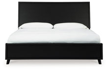 Load image into Gallery viewer, Danziar King Panel Bed with Mirrored Dresser
