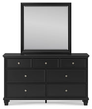 Load image into Gallery viewer, Lanolee Full Panel Bed with Mirrored Dresser and Chest
