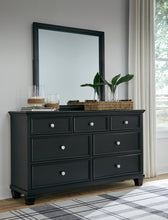 Load image into Gallery viewer, Lanolee Full Panel Bed with Mirrored Dresser and Chest
