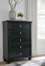 Load image into Gallery viewer, Lanolee Full Panel Bed with Mirrored Dresser and Chest
