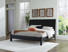 Load image into Gallery viewer, Danziar King Panel Bed with Mirrored Dresser and 2 Nightstands
