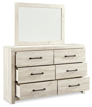 Load image into Gallery viewer, Cambeck Twin Panel Bed with Mirrored Dresser and Nightstand
