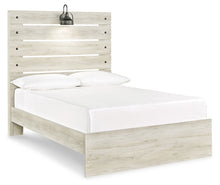 Load image into Gallery viewer, Cambeck Full Panel Bed with Mirrored Dresser and Nightstand
