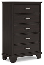 Load image into Gallery viewer, Covetown Twin Panel Bed with Mirrored Dresser, Chest and 2 Nightstands
