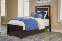 Load image into Gallery viewer, Covetown Twin Panel Bed with Mirrored Dresser, Chest and 2 Nightstands
