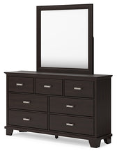 Load image into Gallery viewer, Covetown Twin Panel Bed with Mirrored Dresser
