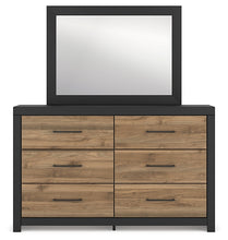 Load image into Gallery viewer, Vertani King Panel Bed with Mirrored Dresser, Chest and Nightstand
