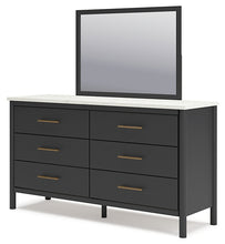 Load image into Gallery viewer, Cadmori Queen Upholstered Panel Bed with Mirrored Dresser and Nightstand
