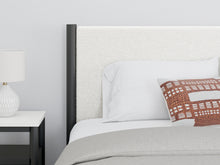 Load image into Gallery viewer, Cadmori Full Upholstered Panel Bed with Mirrored Dresser
