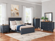 Load image into Gallery viewer, Landocken Full Panel Bed with Mirrored Dresser and Chest
