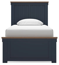 Load image into Gallery viewer, Landocken Twin Panel Bed with Mirrored Dresser and Nightstand
