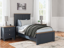 Load image into Gallery viewer, Landocken Twin Panel Bed with Mirrored Dresser and Nightstand
