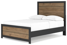 Load image into Gallery viewer, Vertani Full Panel Bed with Mirrored Dresser and 2 Nightstands
