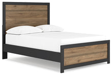 Load image into Gallery viewer, Vertani Full Panel Bed with Mirrored Dresser and 2 Nightstands
