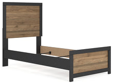 Load image into Gallery viewer, Vertani Twin Panel Bed with Mirrored Dresser and 2 Nightstands
