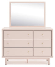 Load image into Gallery viewer, Wistenpine Twin Upholstered Panel Bed with Mirrored Dresser
