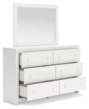 Load image into Gallery viewer, Mollviney Full Panel Headboard with Mirrored Dresser
