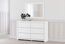 Load image into Gallery viewer, Mollviney Full Panel Headboard with Mirrored Dresser
