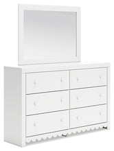 Load image into Gallery viewer, Mollviney Full Panel Bed with Mirrored Dresser
