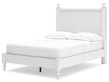 Load image into Gallery viewer, Mollviney Full Panel Bed with Mirrored Dresser
