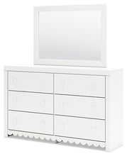 Load image into Gallery viewer, Mollviney Twin Panel Headboard with Mirrored Dresser
