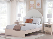 Load image into Gallery viewer, Wistenpine Full Upholstered Panel Bed with Mirrored Dresser
