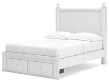 Load image into Gallery viewer, Mollviney Full Panel Storage Bed with Mirrored Dresser
